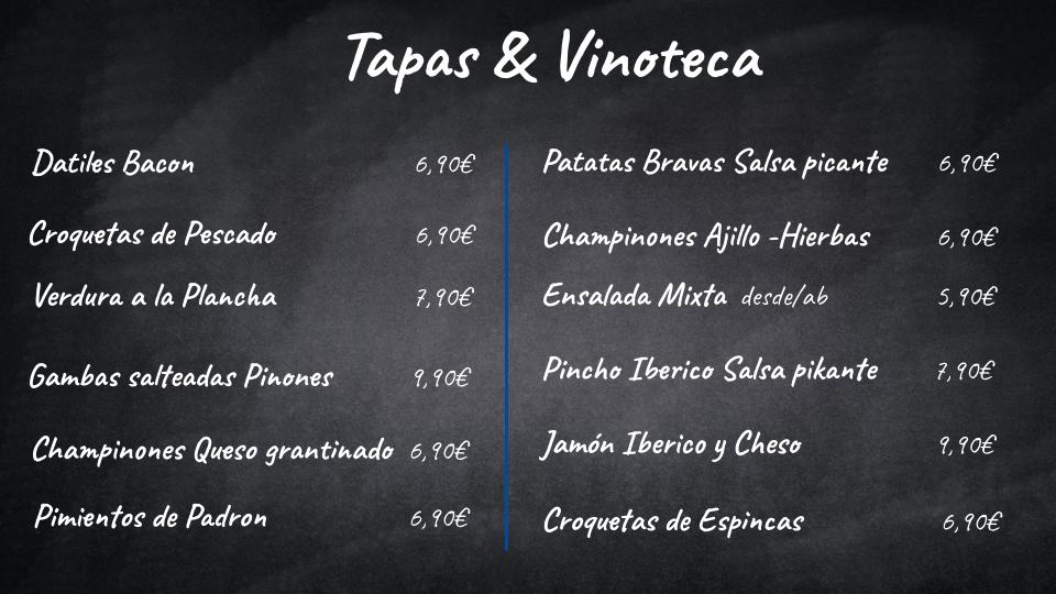 TapasKarte Ca’n Sión Restaurante